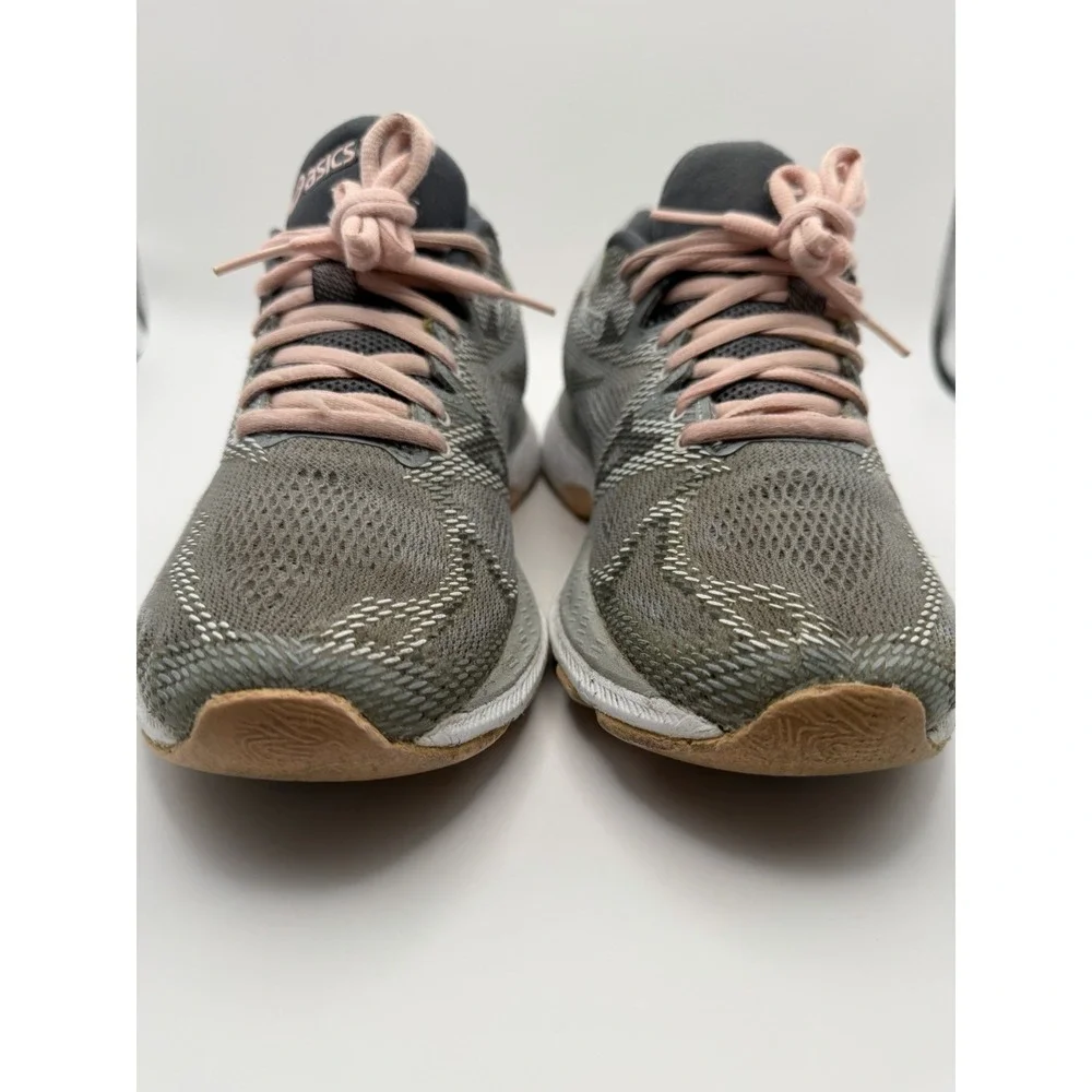 ASICS GEL-Nimbus 20 Running Shoes Women's Size 8 Gray Pink Athletic Sneakers